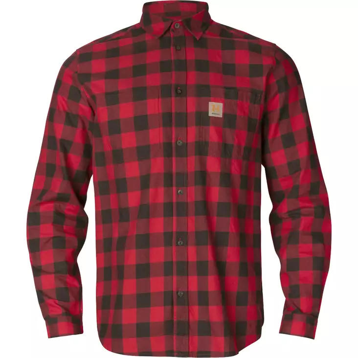 Härkila Scandinavian L/S Shirt Red Check - Shirts - 5714733640468 - 1