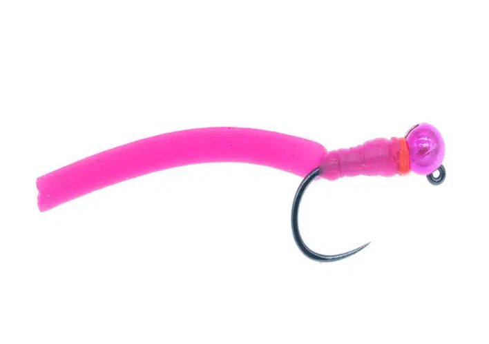 Jiggy Squirmy Worm Pink - Streamers & Wooly Buggers - G1888 - 1
