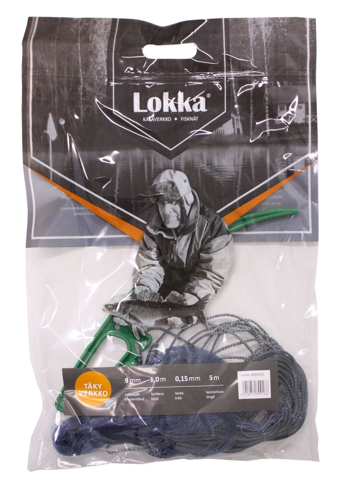 Lokka Täkyverkko 0,15 9mm 1m/5m - Nets - 6418252809168 - 1