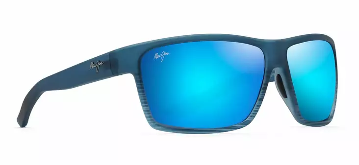 Maui Jim Alenuihaha - Blue Black Stripe with Blue Hawaii Lens - Glass Lenses - 603429067328 - 1