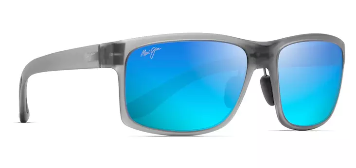 Maui Jim Pokowai Arch - Trans Matte Grey Frame with Blue Hawaii Lens - Plastic Lenses - 603429050498 - 1
