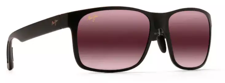 Maui Jim Red Sands Mat Black - Rose Lens - Plastic Lenses - MM432-028 - 1