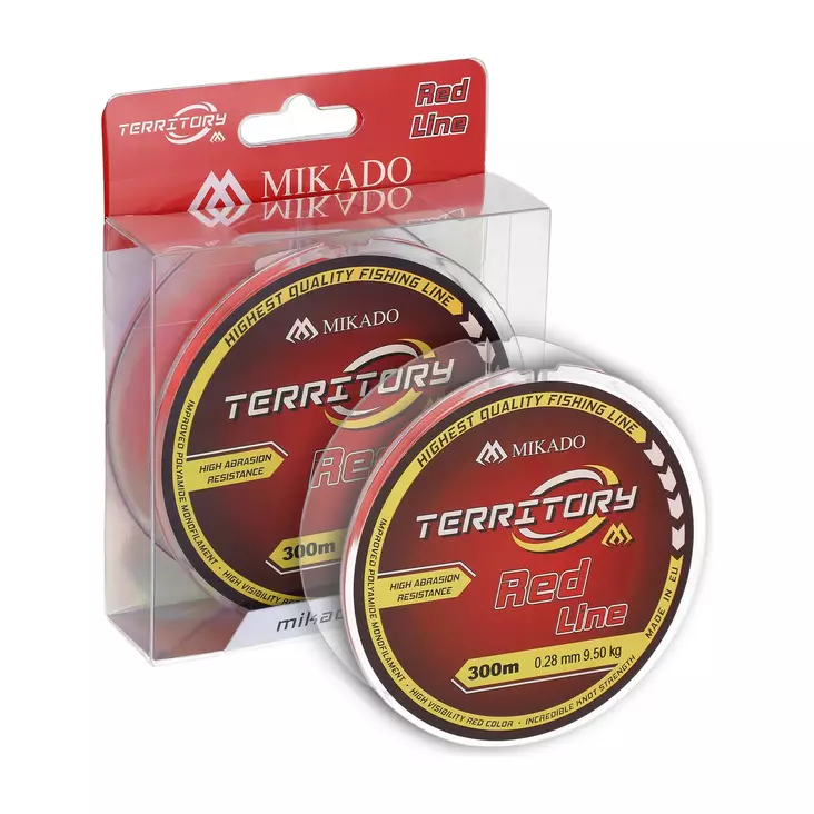 Mikado Territory Red 300m - Monofilament - 5900637806318 - 1