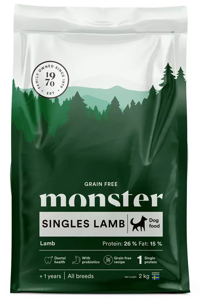 Monster Dog Grain Free Singles Lamb - Monster - 7350040125038 - 1