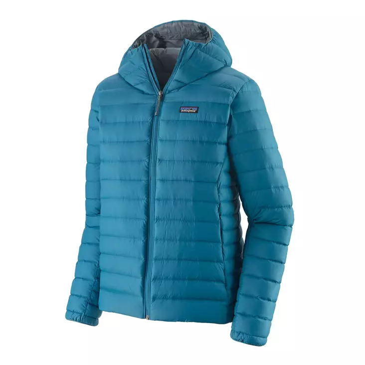 Patagonia Ms Down Sweater Hoody Wavy Blue - Down Jackets for Men - 195699285958 - 1
