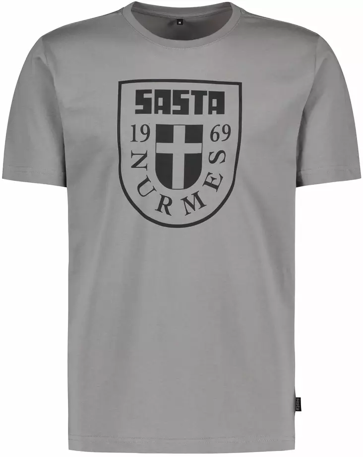 Sasta Nurmes Flag T-Shirt Mid Grey - Men T-Shirts - 6419619259138 - 1