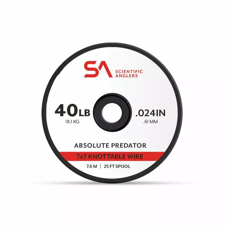 Scientific Anglers Absolute Predator 7x7 Knotable Wire - Leader Materials - 840309137218 - 2