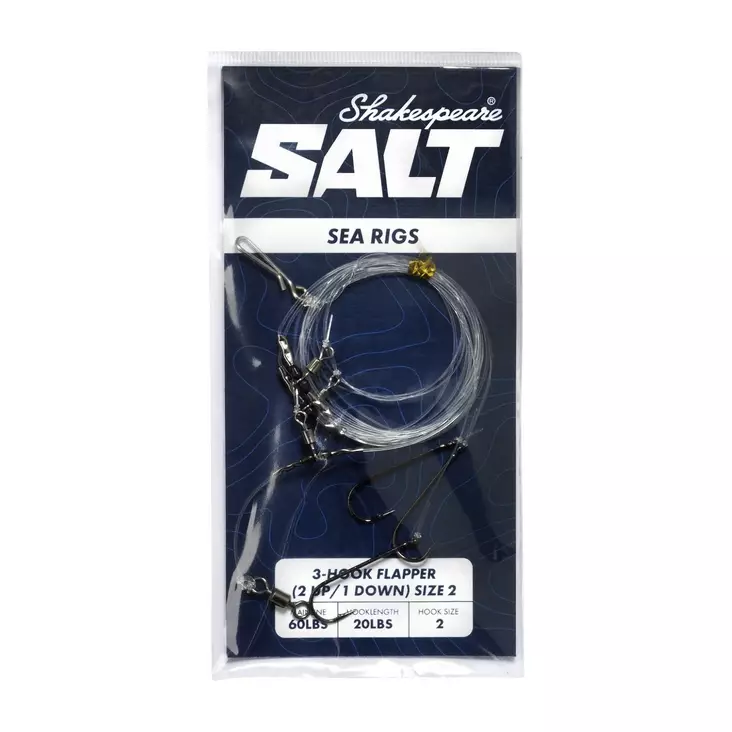 Shakespeare Flapper 2 Up/1 Down Size 2 - Bottom Fishing & Cod Rigs - 043388131058 - 1