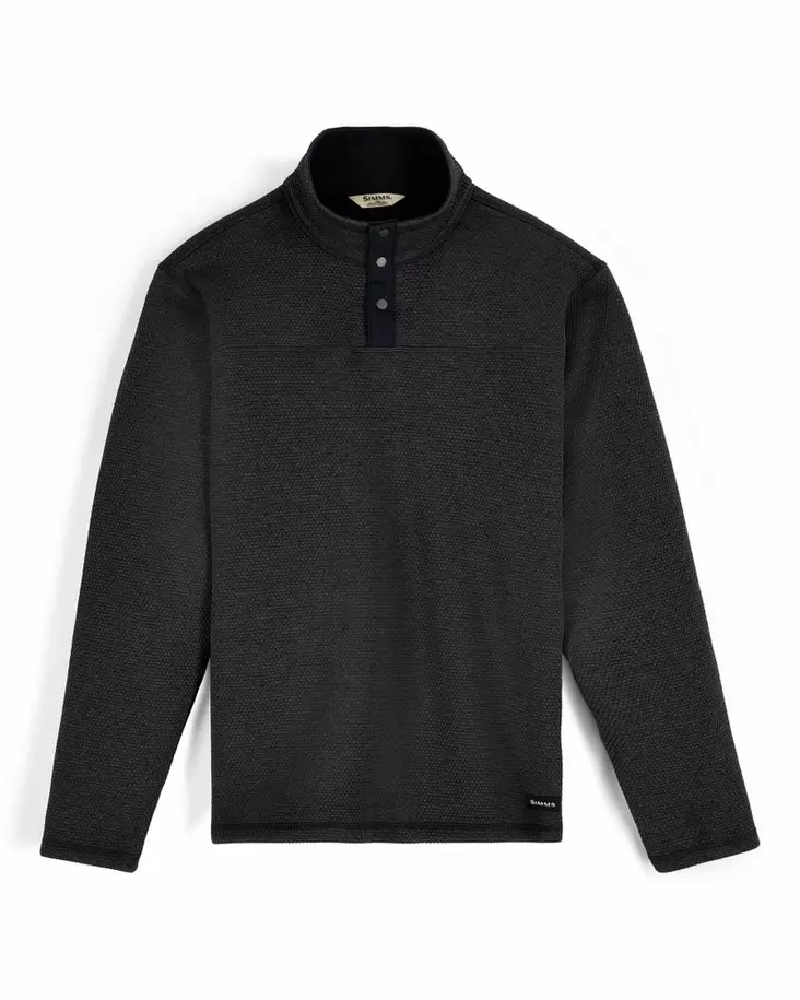 Simms Harbour Sweater Black Heather - Shirts - 694264698228 - 2