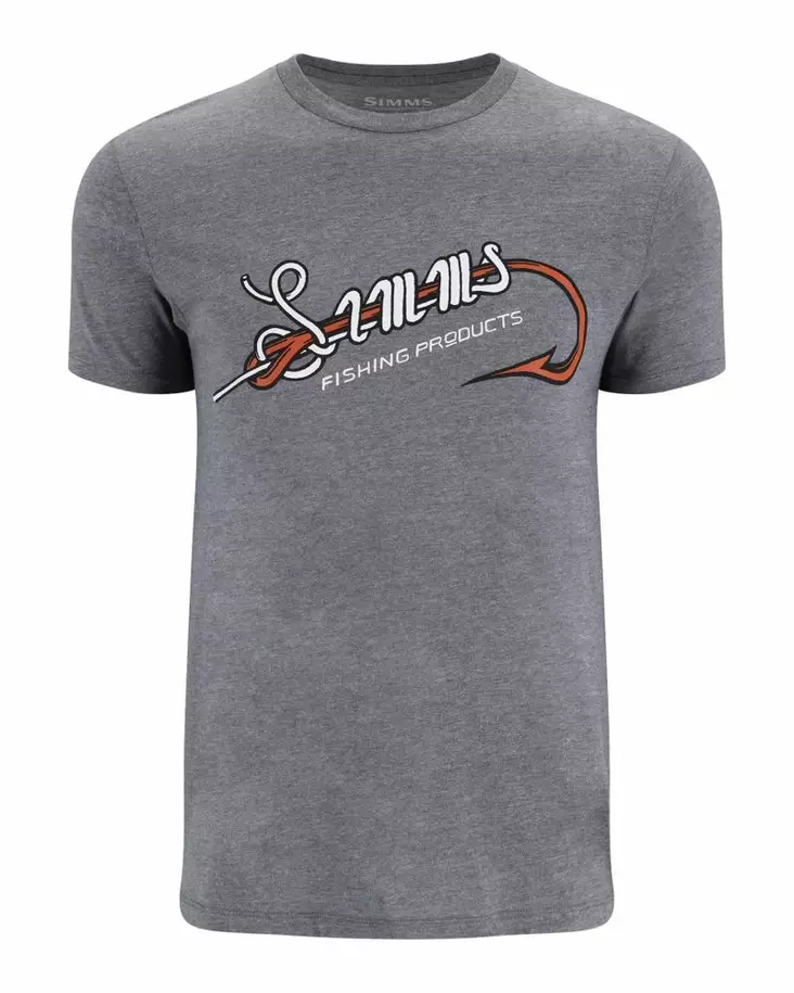 Simms Simms Hook & Loop T-Shirt Athletic Heather - Men T-Shirts - 694264660928 - 1