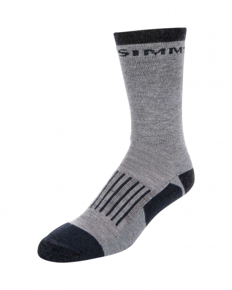 Simms Merino MW Hiker Sock Steel L - Socks and Buff - 694264504475 - 1