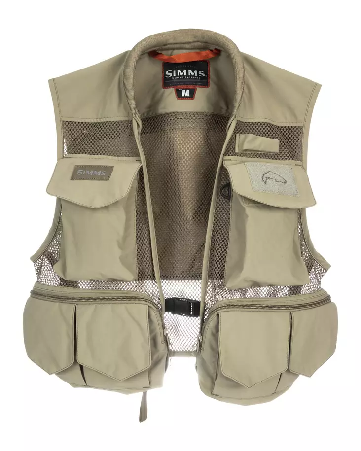 Simms Tributary Vest Tan - Fly Fishing Vests - 694264544228 - 1