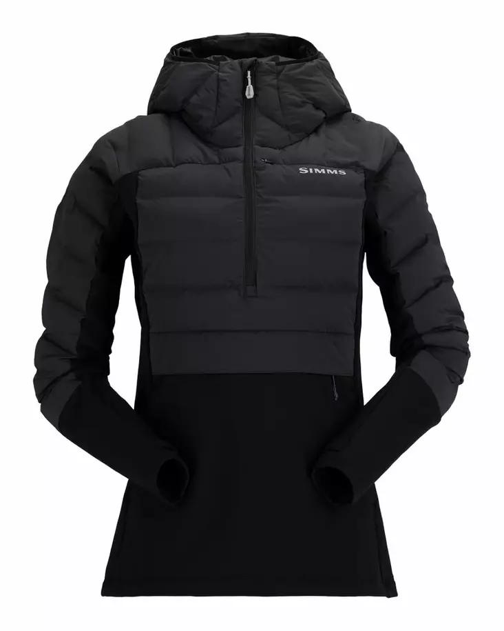 Simms Women's ExStream Pull-Over Hoody Black - Insulated Jackets - 694264686348 - 2
