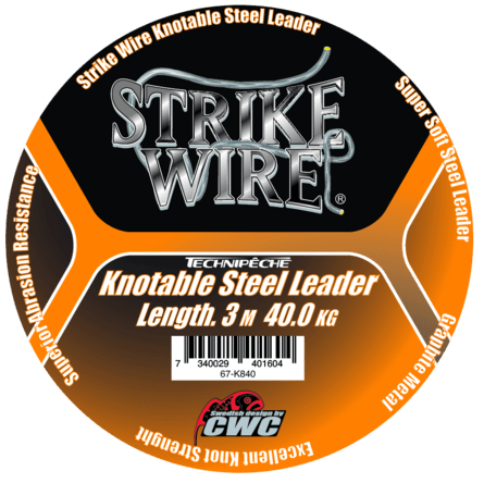 Strike Wire Knottable Steel Leader 20kg - Leader Materials - 7340029401598 - 1