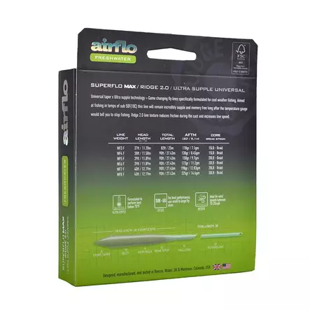 Airflo Superflo Max Ridge 2.0 Universal Taper Float - Floating - 614910148839 - 2