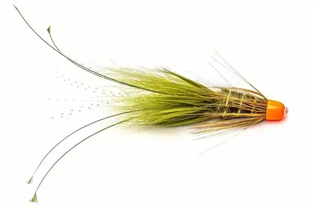 Olive Frances Fl. Orange Conehead - Tube Flies - 8859202536549 - 1