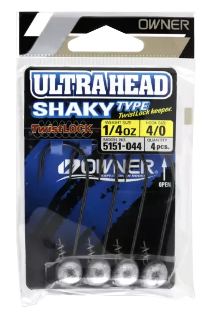 Owner Shaky Head 4pcs - Jig Heads - 4953873090189 - 1