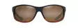 Maui Jim Kaiwi Channel - Dark Brown Stripe Frame with HCL Lens - Glass Lenses - 603429067359 - 2