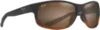 Maui Jim Kaiwi Channel - Dark Brown Stripe Frame with HCL Lens - Glass Lenses - 603429067359 - 1