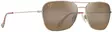 Maui Jim Naauao - Shiny Lt Gold Frame with HCL Bronze Lens - Plastic Lenses - 603429080129 - 1