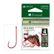 Mikado Sensual Round with Barbs Red - Eyed & Spade End Hooks - 5900637710059 - 2
