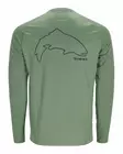 Simms Tech Tee - Artist Series Trout Outline Field - Shirts - 694264607619 - 1