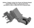 UTG ACCU-SYNC 45 Degree Rear Sight Manual Flip-up Tool-free Dual Aperture - Iron sights for rifles - 4717385553699 - 6