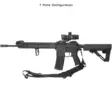 UTG BOLLA 2 to 1 Point Conversion QD Sling Black - Tactical gun slings - 4717385555969 - 4