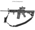 UTG BOLLA 2 to 1 Point Conversion QD Sling Black - Tactical gun slings - 4717385555969 - 5