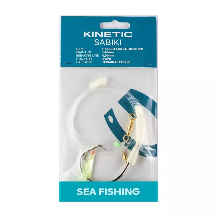 Kinetic Sabiki Halibut Circle Hook #10/0 - Bottom Fishing & Cod Rigs - 5707461355339 - 1