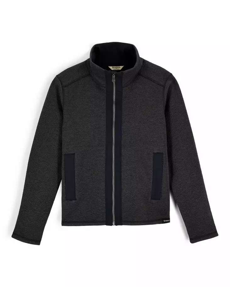 Simms Women's Harbor Fleece Black Heather - Fleece Shirts - 694264701249 - 2