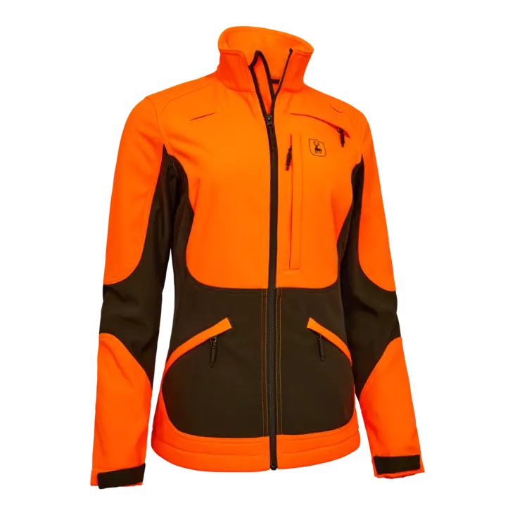 Deerhunter Lady Rogaland Softshell Jacket Safety Orange - Hunting Jackets for Women - 5702827243909 - 1