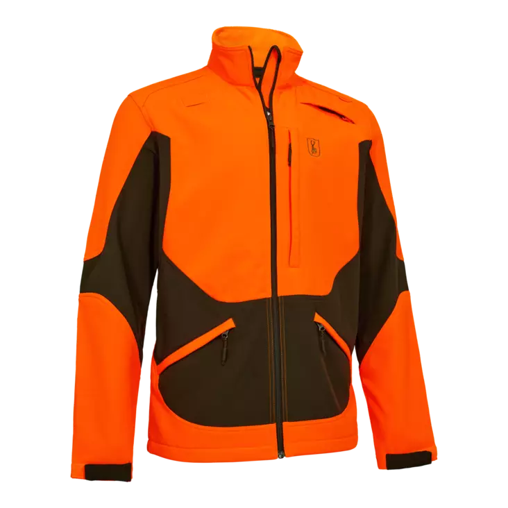 Deerhunter Rogaland Softshell Jacket Safety Orange - Hunting Jackets for Men - 5702827243749 - 1