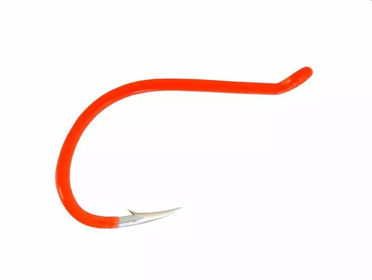 Gamakatsu Octopus Hook Fluorescent Orange - Tube Fly Hooks - 089726078739 - 1