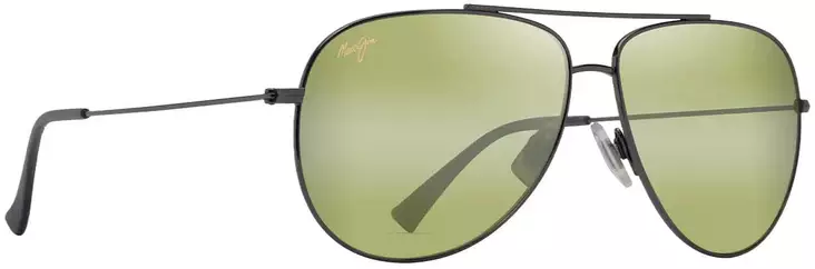 Maui Jim Hauoli XL - Shiny Dark Ruthenium Frame with HT Lens - Plastic Lenses - 603429080099 - 1
