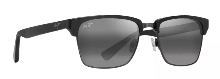 Maui Jim Kawika XL - Shiny Black Frame with Neutral Grey Lens - Plastic Lenses - 603429093709 - 1