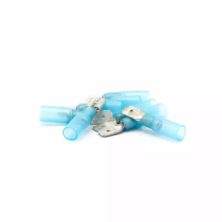 Oceanflex Heat Shrink. Flat Male 1.5-2.5mm2 Blue 6.3mm - Cables and connectors - 7332467288619 - 1