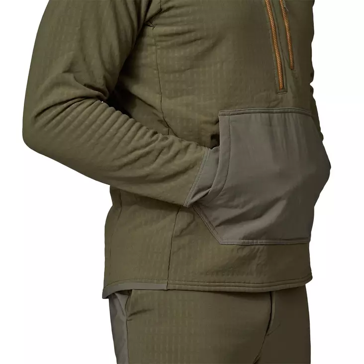 Patagonia Ms R2 TechFace Pullover Pine Needle Green - Ruoto.com