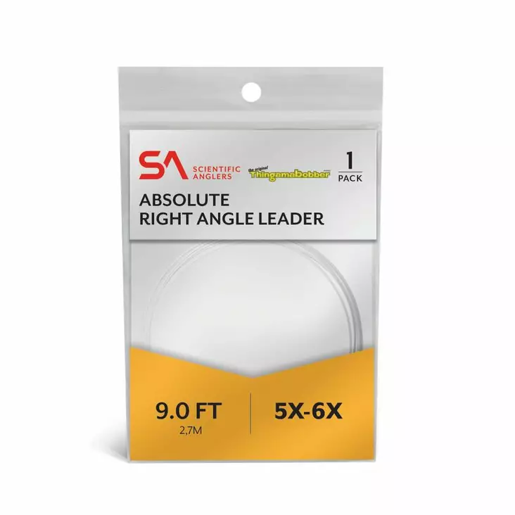 Scientific Anglers Absolute Right Angle leader 9' - Nylon Leaders - 840309140959 - 2