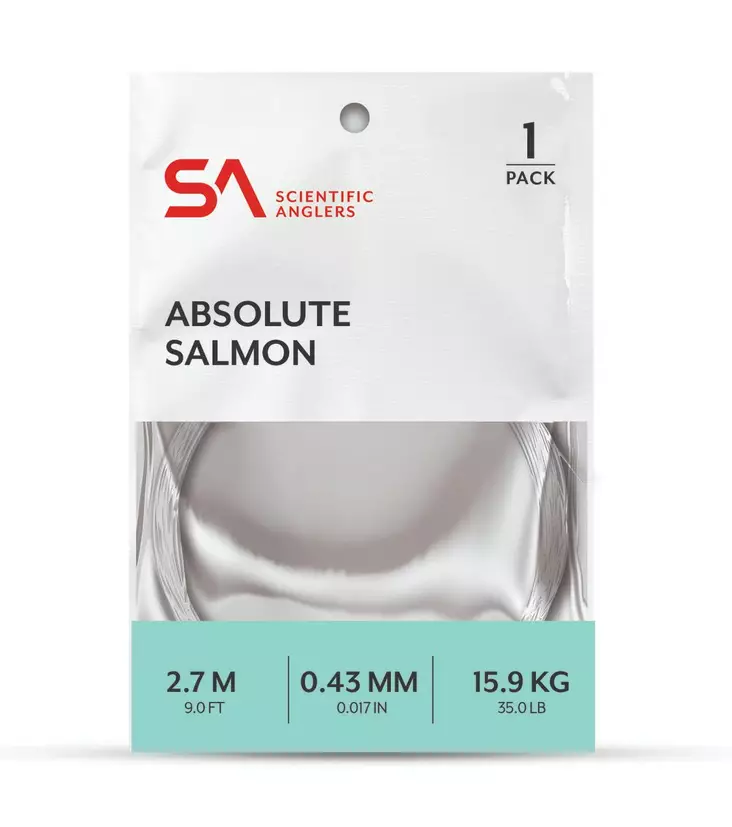 SA Absolute Salmon Leader 9ft - Nylon Leaders - 840309138499 - 1