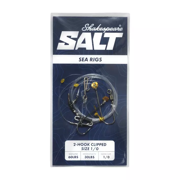 Shakespeare 2-Hook Clipped Size 2 - Bottom Fishing & Cod Rigs - 043388131089 - 1