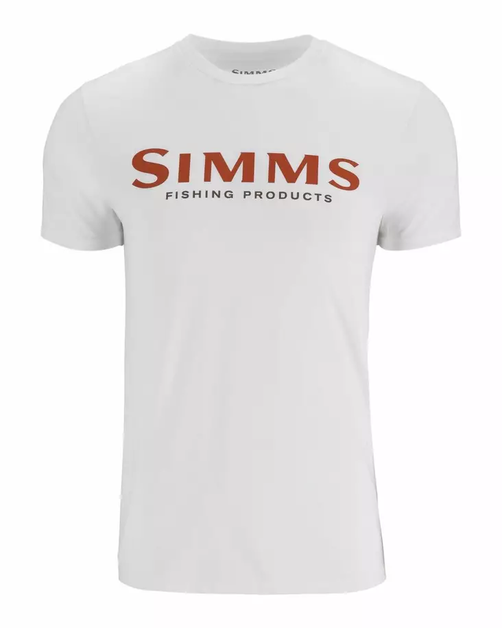 Simms Logo T-Shirt Pure White - Men T-Shirts - 694264654989 - 1