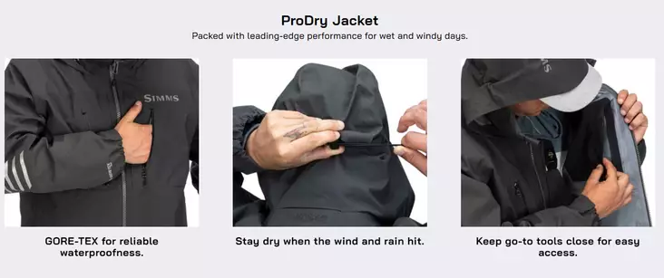 Simms ProDry Jacket Black - Ruoto.com webstore