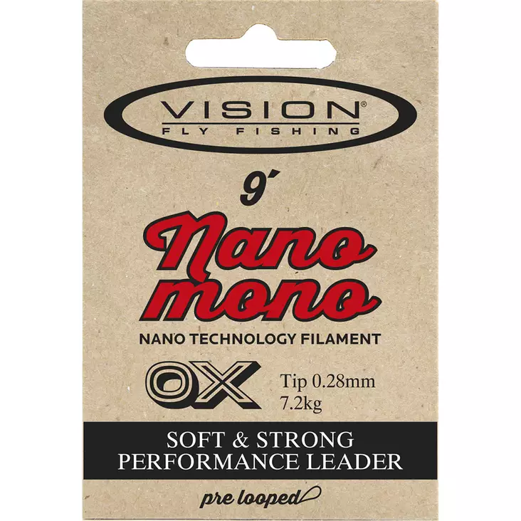 Vision Nano Mono Leader 9' 2X - Nylon Leaders - 6417512814423 - 2