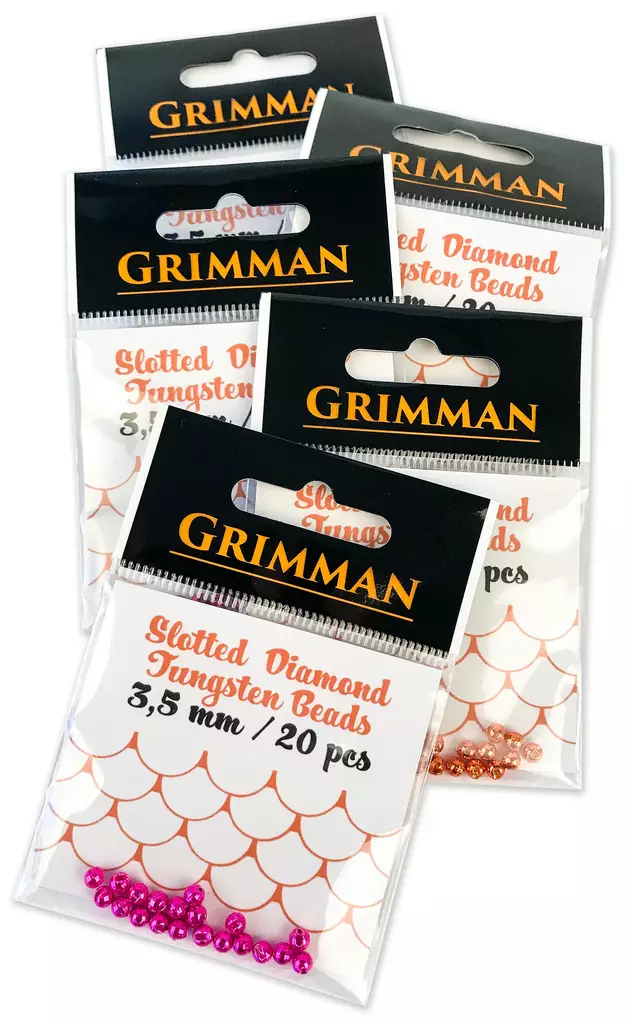 Grimman Slotted Diamond Tungsten 2,5mm - Tungsten Beads - 11808020C - 2
