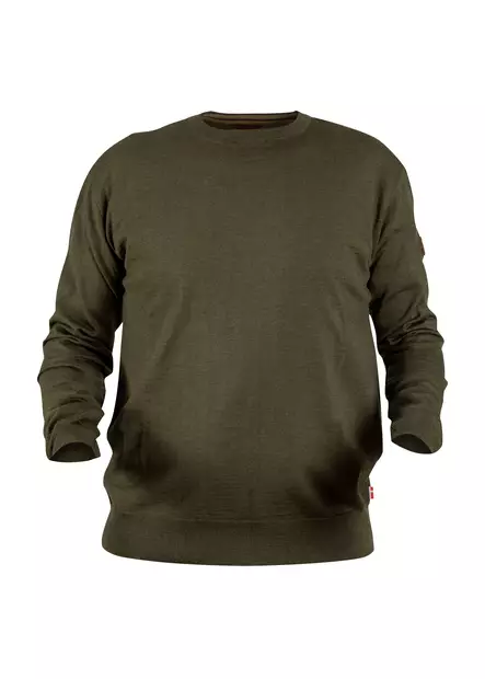 Nordhunt Asbjorn O-Neck Knit Olive Melange - Shirts - 40450-OM-XL - 1