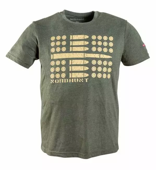 Nordhunt Ammo Flag T-Shirt Olive - Shirts - 25204-O-2XL - 1