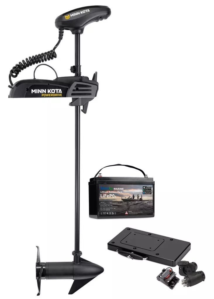 Minn Kota PowerDrive Micro 24V 70lb 54" GPS with MaxLi Marine LiFePO4 - Minn Kota Trolling Motors - 2011202410M - 1