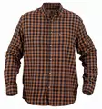Nordhunt Sermen Flannel Shirt Navy / Tobacco Check - Shirts - NH600224-259-S - 2