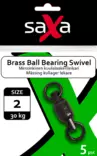 Saxa Brass Ball Bearing Swivel - Snaps and Swivels - Brassballbs - 1